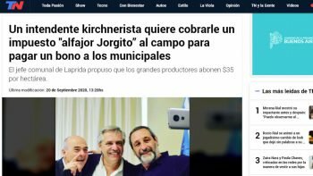 Torres y su “alfajor Jorgito simple” en los diarios