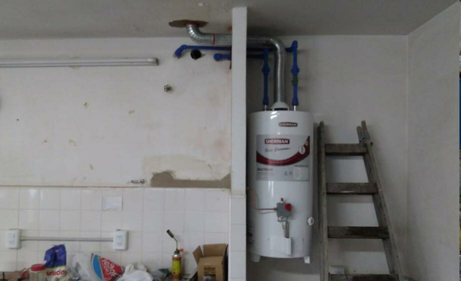 Se realizan obras en el comedor de la Escuela Nº1