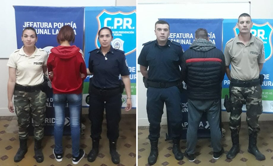 Dos jóvenes fueron detenidos con cocaína