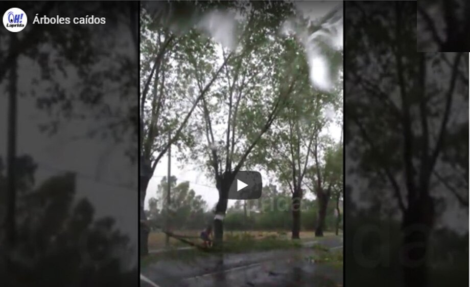 VIDEOS la tormenta y el temporal en los ojos de los vecinos lapridenses