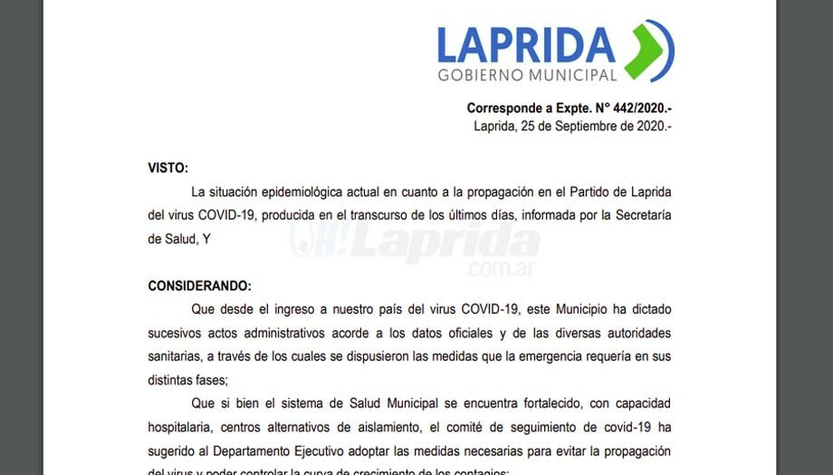 El Municipio publicó el Decreto con las nuevas autorizaciones
