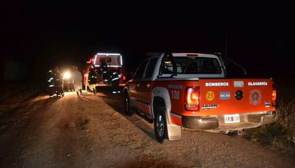 Murió un hombre que volcó en Hinojo